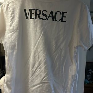 Versace White Short Sleeve Tee Classic Crew Neck